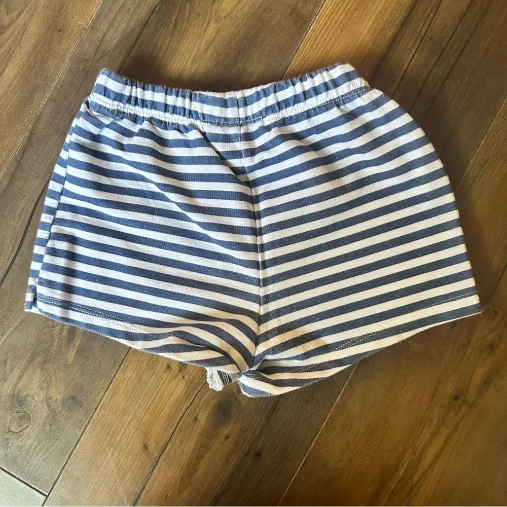 Juicy Couture | 2 Piece Logo Top and Stripped Short Set | Size 4